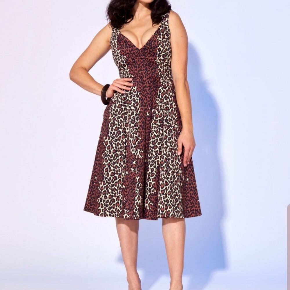 Pinupgirl Clothing Leopard Dress